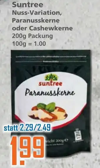 Klaas und Kock Suntree Nuss Variation, Paranusskerne oder Cashewkerne 200g Angebot