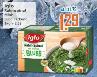 Klaas und Kock Iglo Rahmspinat 500g Angebot