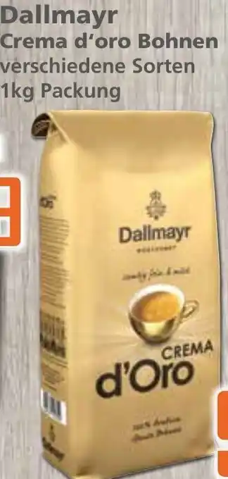 Klaas und Kock Dallmayr Crema d'Oro Bohnen 1kg Angebot