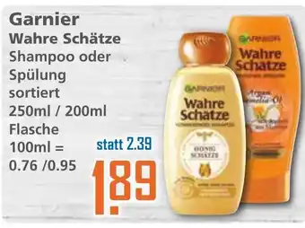 Klaas und Kock Garnier Wahre Schätze Shampoo oder Spülung 200-250ml Angebot