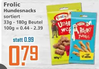 Klaas und Kock Frolic Hundesnacks 33-180g Beutel Angebot