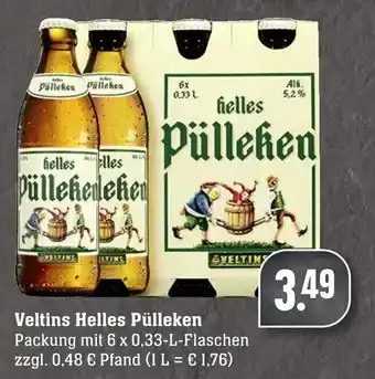 Edeka Neukauf Veltins Helles Pülleken 6x0,33L Angebot