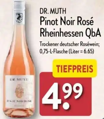 Aldi Nord DR. MUTH Pinot Noir Rosé Rheinhessen QbA 0,75 L Flasche Angebot