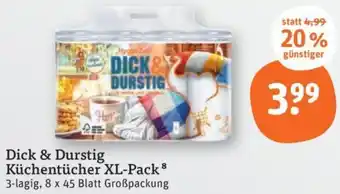 tegut Dick & Durstig Küchentücher XL-Pack Angebot