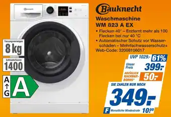 expert Techno Land Bauknecht Waschmaschine WM 823 A EX Angebot