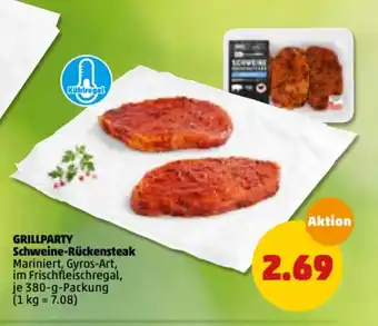 PENNY Grillparty Schweine Rückensteak 380g Angebot