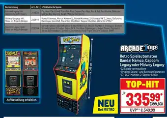 METRO Retro spielautomaten Angebot