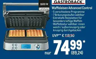 METRO Gastroback waffeleisen advanced control Angebot