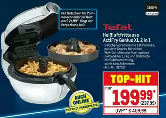 METRO Tefal heißluftfritteuse actifry genius xl 2 in 1 Angebot