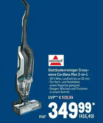 METRO Bissell glattbodenreiniger crosswave cordless max 3-in-1 Angebot