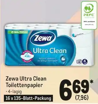 METRO Zewa ultra clean toilettenpapier Angebot