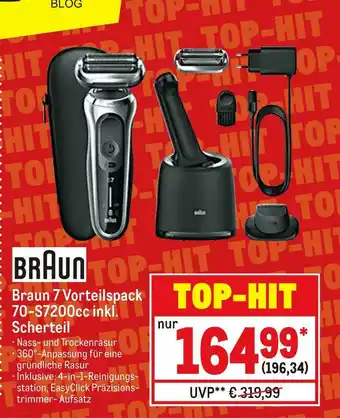 METRO Braun braun 7 vorteilspack 70-s7200cc inkl. scherteil Angebot