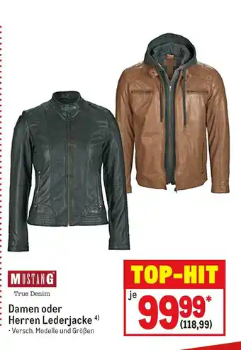 METRO Mustang damen oder herren lederjacke Angebot