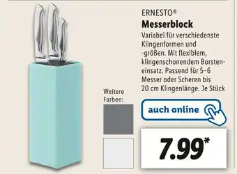 Lidl Ernesto messerblock Angebot