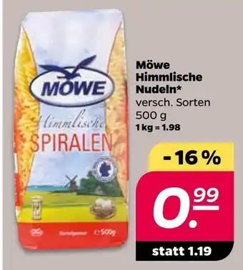 NETTO Möwe himmlische nudeln Angebot