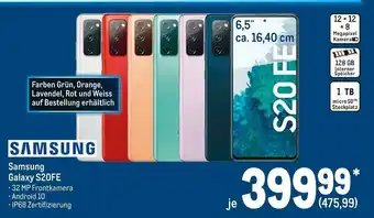 METRO Samsung smartphone galaxy s20fe Angebot