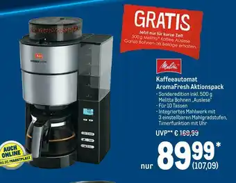 METRO Melitta kaffeeautomat Angebot