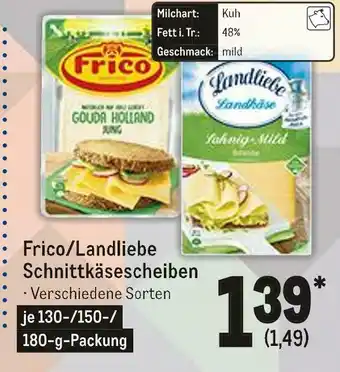 METRO Frico/landliebe schnittkäsescheiben Angebot