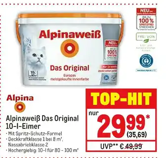 METRO Alpinaweiß das original 10-l-eimer Angebot