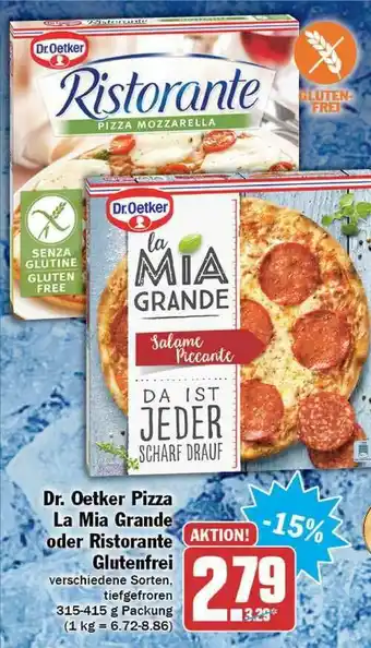 Hit Dr. Oetker Pizza La Mia Grande Oder Ristorante Glutenfrei Angebot