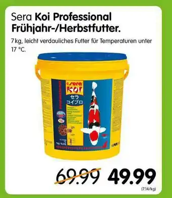 MegaZoo Sera Koi Professional Frühjahr- Herbstfutter Angebot