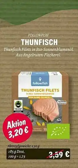 Temma Followfisch Thunfisch Angebot