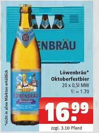 Getränkehaus Löwenbräu Oktoberfestbier Angebot