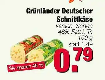 Edeka Scherer Grünländer Deutscher Schnittkäse Angebot