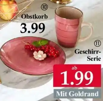 Woolworth Geschirr Serie Angebot