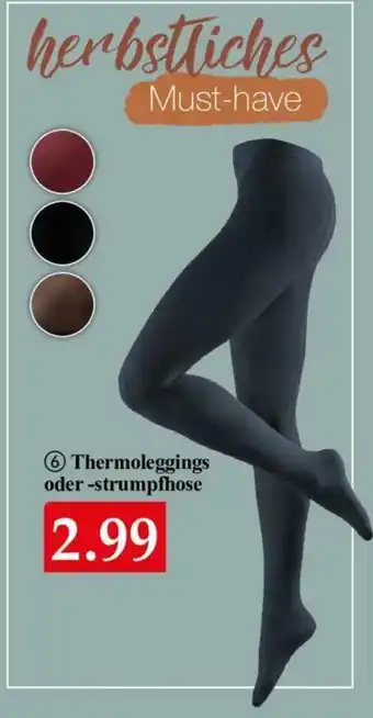 Woolworth Thermoleggings oder Strumpfhose Angebot