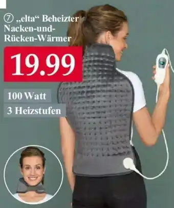 Woolworth Elta Beheizter Nacken und Rücken Wärmer Angebot