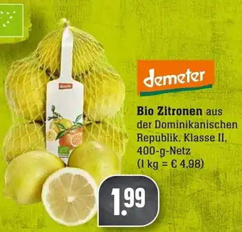 Edeka Neukauf Demeter Bio Zitronen 400g Angebot