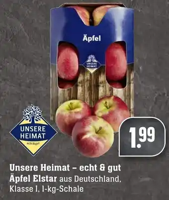 Edeka Neukauf Unsere Heimat echt & gut äpfel Elstar 1kg Angebot