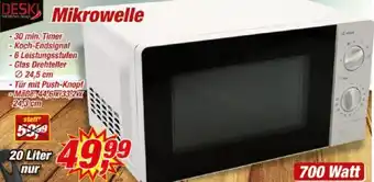 Posten Börse DESKI Mikrowelle 700 Watt Angebot