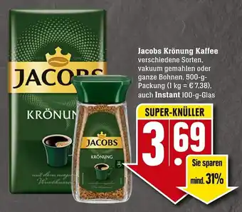 Edeka Neukauf Jacobs Krönung Kaffee 500g auch Instant 100g Angebot