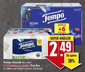 Edeka Neukauf Tempo Klassik oder Trio Box Angebot