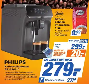 Expert Technomarkt PHILIPS Kaffeevollautomat EP2224/10 Angebot