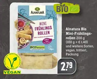 Edeka Neukauf Alnatura Bio Mini Frühlingsrollen 200g Angebot