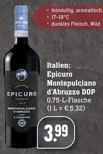 Edeka Neukauf Epicuro Montepulciano d'Abruzzo DOP 0,75L Angebot