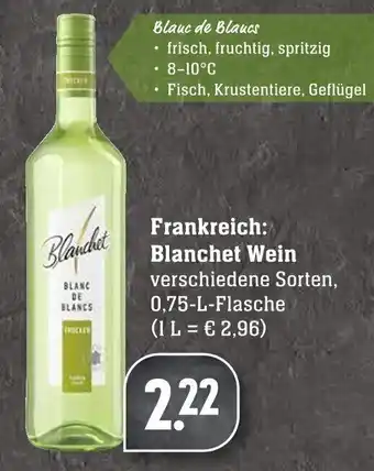 Edeka Neukauf Blanchet Wein 0,75L Angebot