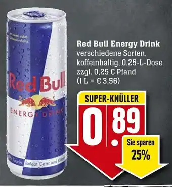 Edeka Neukauf Red Bull Energy Drink 0,25L Dose Angebot