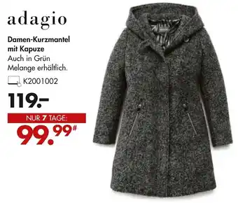 Galeria Adagio Damen Kurzmantel mit Kapuze Angebot