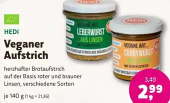 Denns BioMarkt HEDI Veganer Aufstrich 140 g Angebot