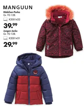 Galeria Manguun Mädchen Parka oder Jungen Jacke Angebot