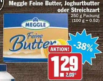 Hit Meggle Feine Butter, Joghurtbutter oder Streichzart 250g Angebot