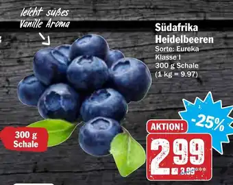 Hit Südafrika Heidelbeeren 300g Angebot