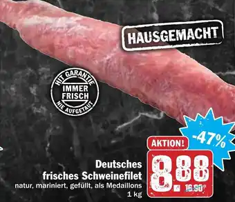 Hit Deutsches frisches Schweinefilet 1kg Angebot