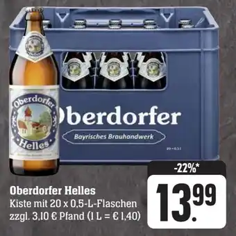 Scheck-in-Center Oberdorfer Helles 20 x 0,5 l Flaschen Angebot