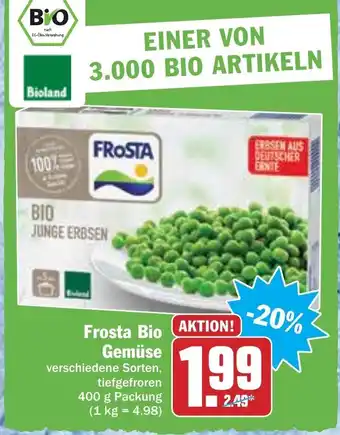 Hit Frosta Bio Gemüse 400g Angebot