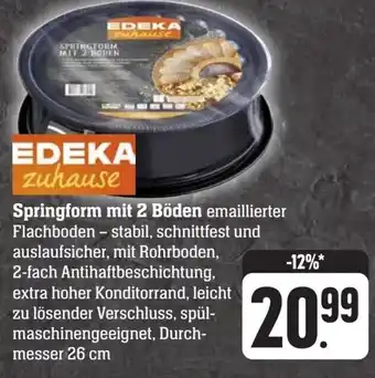 Scheck-in-Center EDEKA zuhause Springform mit 2 Böden Angebot